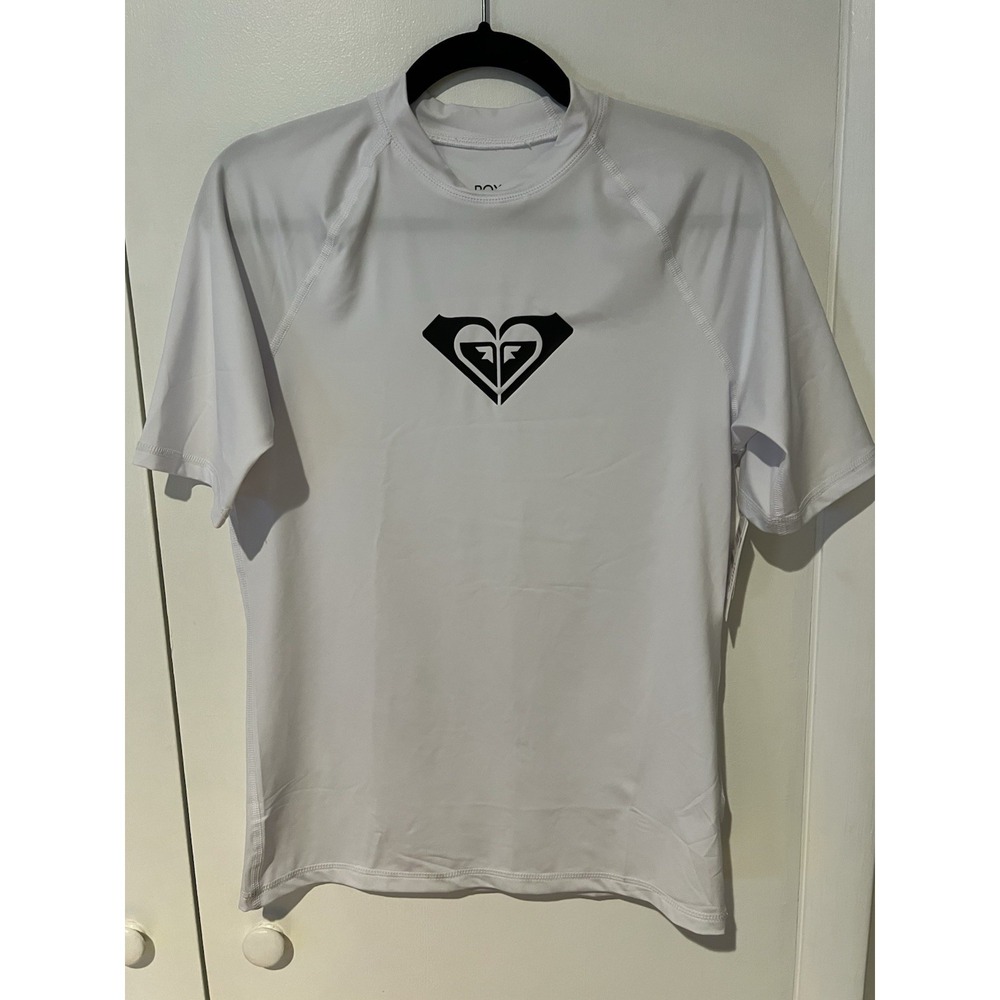 Women's Junior's ROXY TIGHT FIT UPF 50+ Swim Rashguard‎ Shirt Size XL